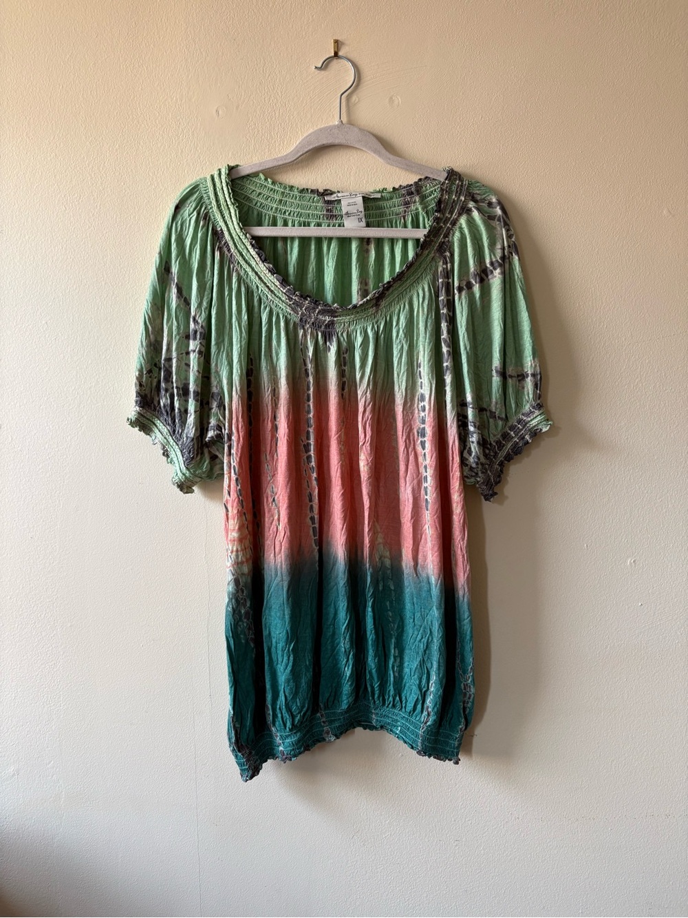 American Rag Cie Boho Tie-Dye Top